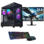 Bespoke Axion V1 Gaming PC - Ryzen 7 7800X3D - RTX 5060 - 2TB SSD - 32GB DDR5 - Windows 11 Pro - WiFi Bluetooth - KOORUI 24.5 Inch Gaming Monitor 200Hz - Gaming Keyboard Mouse Combo